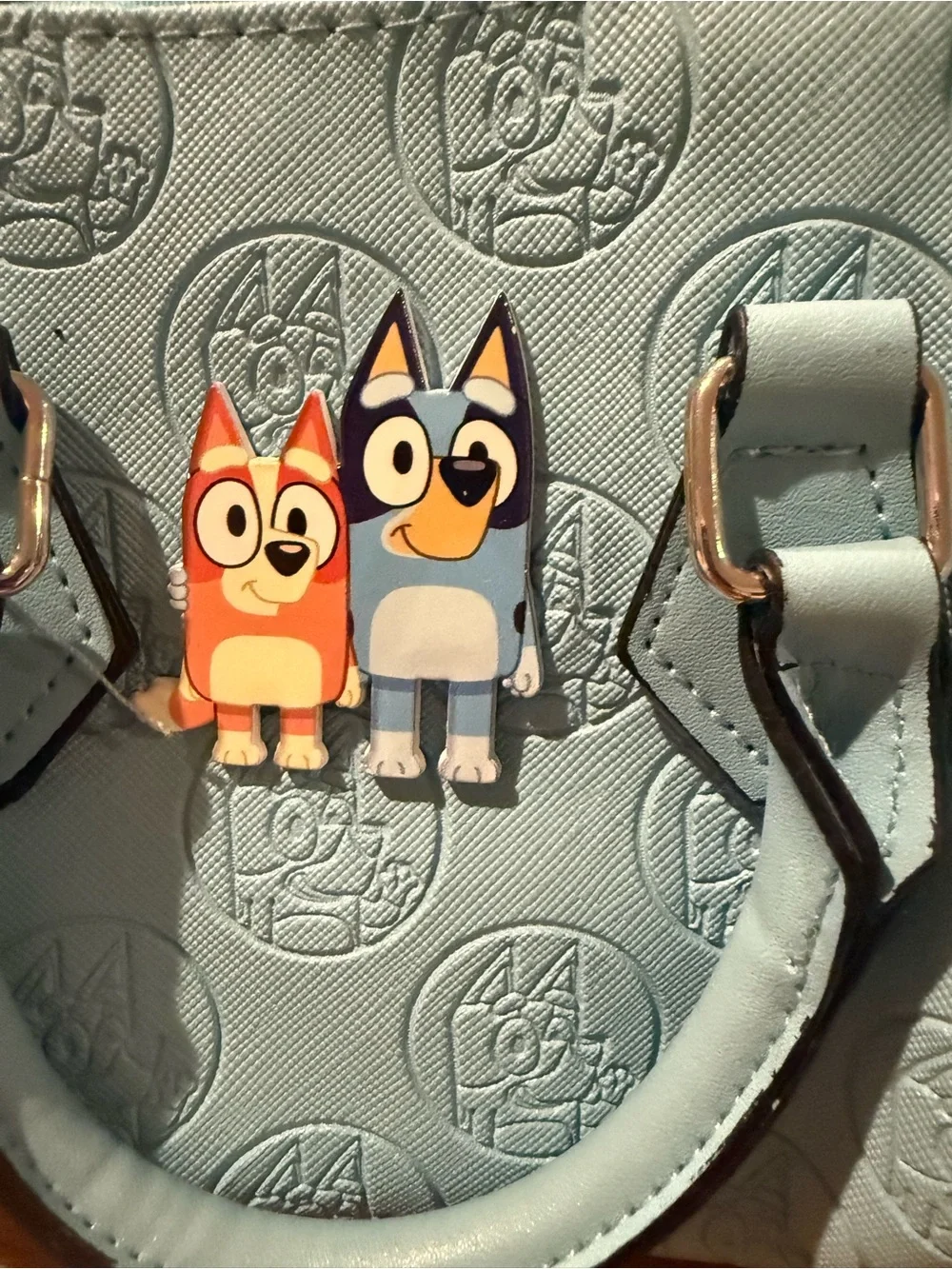 Bluey Light Blue Top Handle Convertible Bag